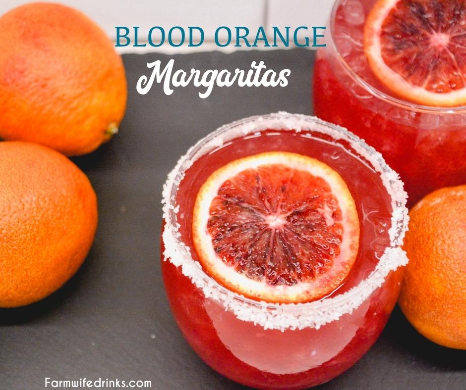 This simple blood orange margarita is made with fresh blood oranges and limes, simple syrup, tequila, and Cointreau for a quick and delicious fruity forward margarita