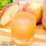 Apple cider whiskey cocktail is a simple 2-ingredient drink made with apple cider and Crown Royal Apple Whiskey.