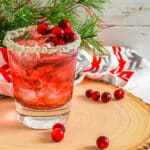 Holiday Cranberry Margarita, Topped with Cranberries