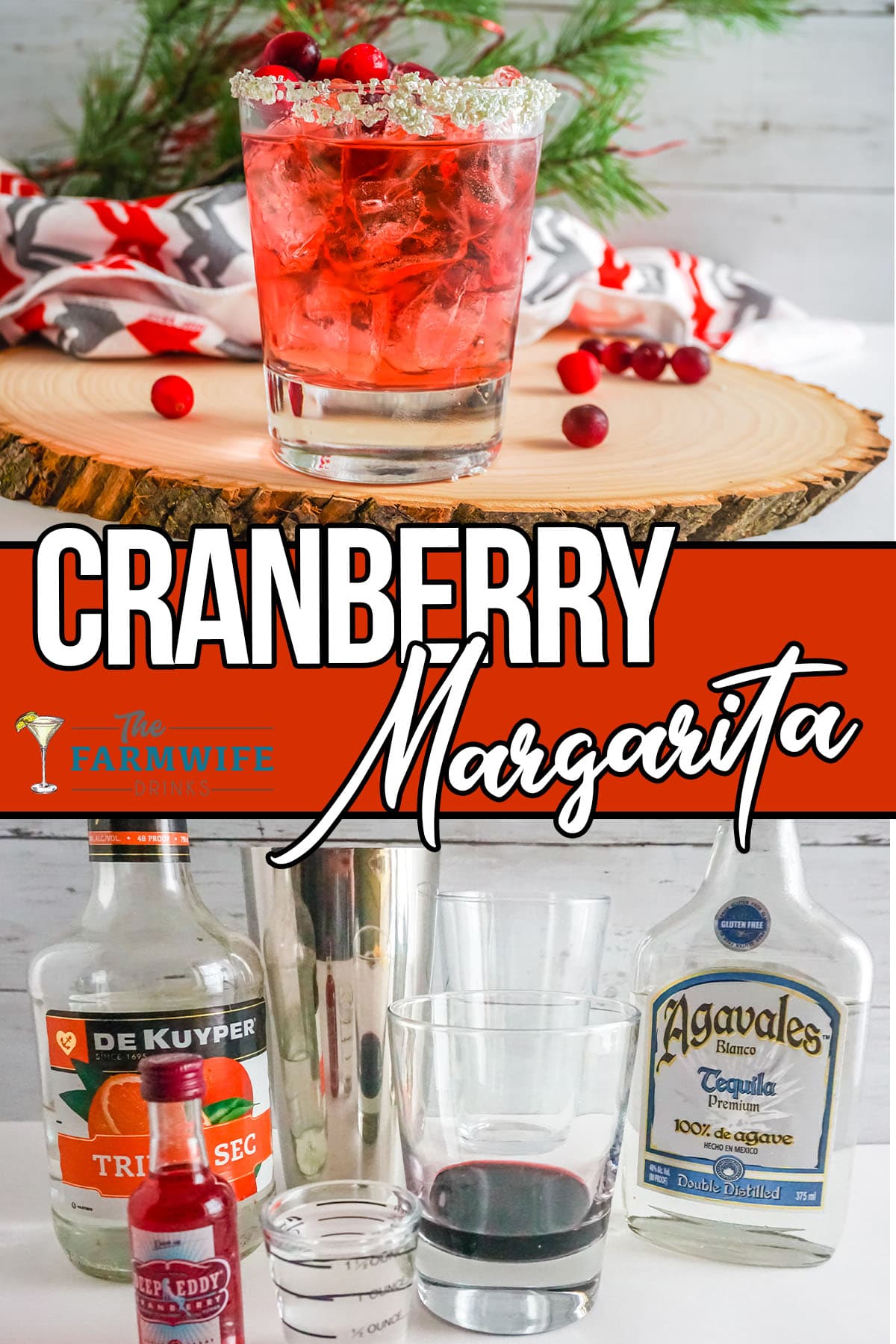 5 ingredients, for Cranberry Margarita