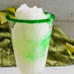 Frozen Limeade, with Green Sugared rim.