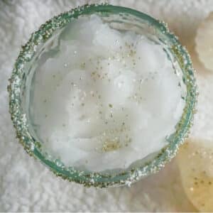 Overhead shot of Frozen Snowball Margarita