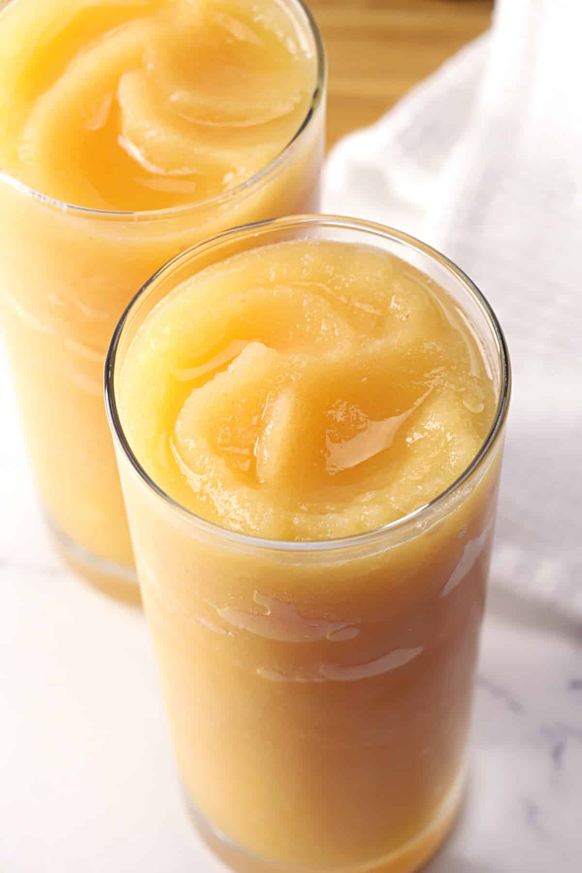 ginger peach vodka slush