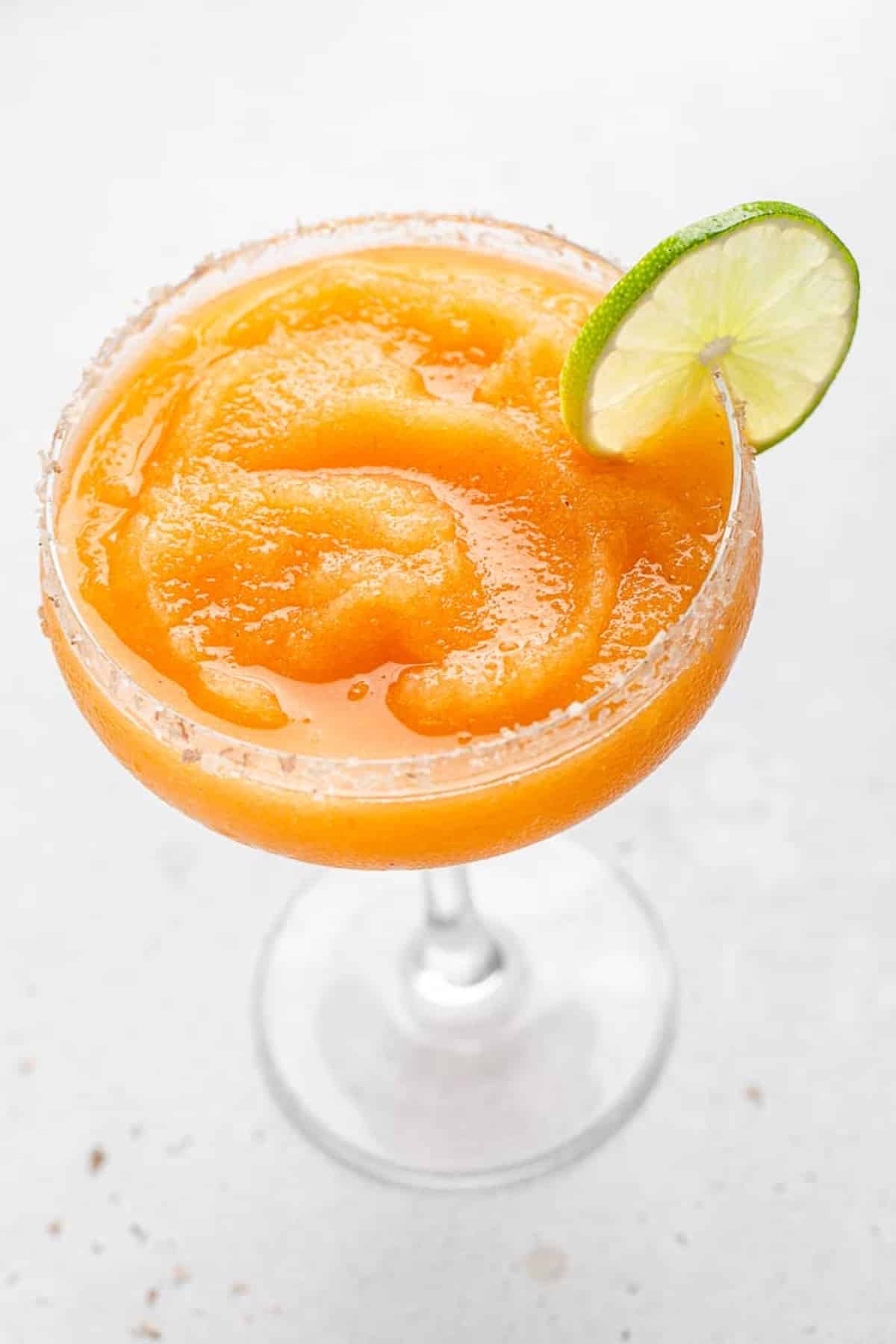 smoky peach margarita