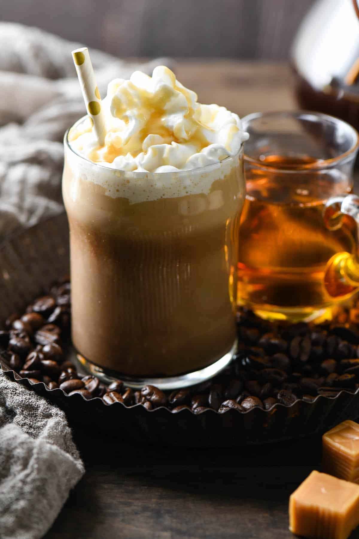 caramel iced coffee copycat starbucks cold drink recipe