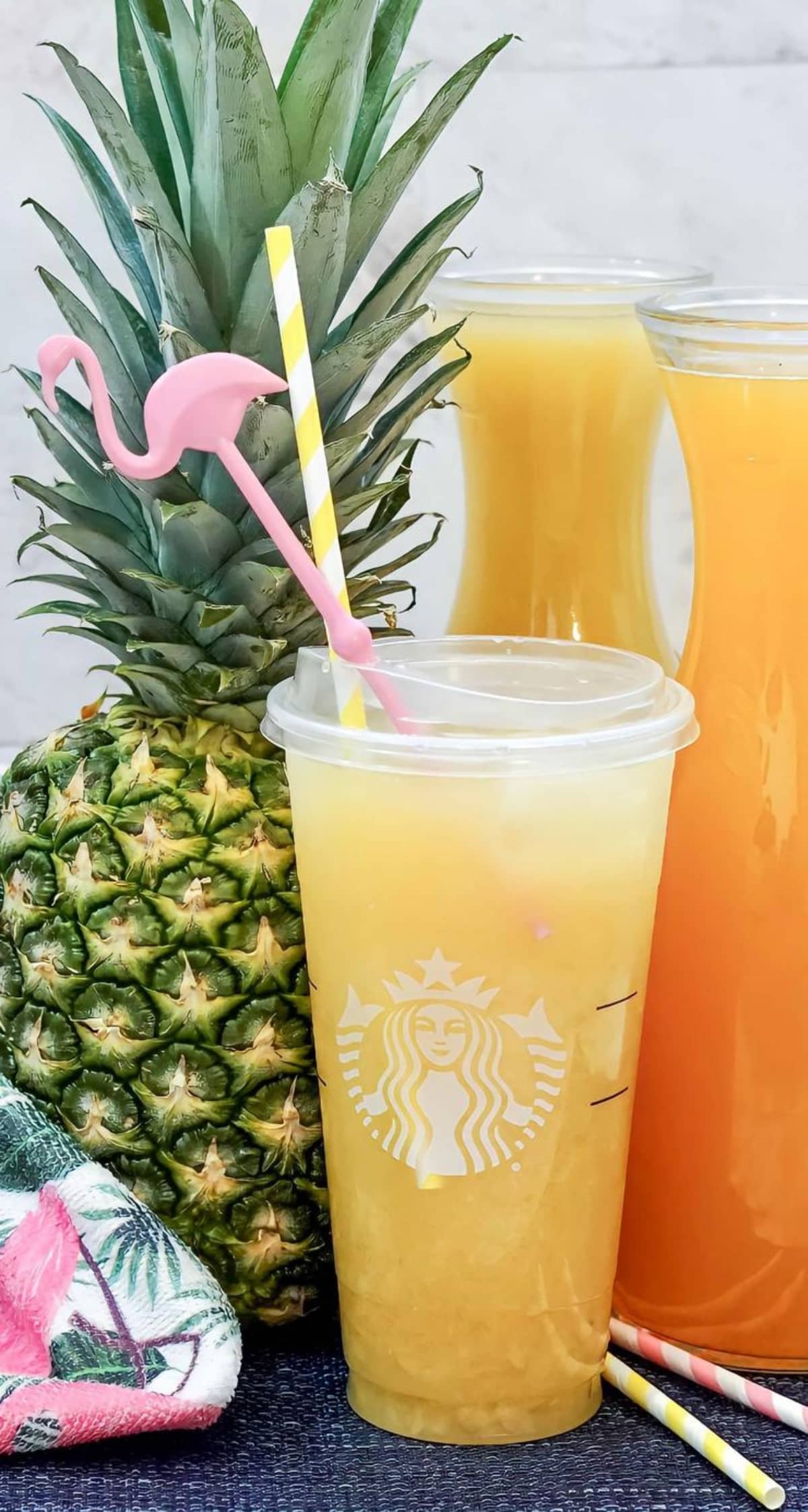 paradise drink pineapple passionfruit refrehsers copycat starbucks refreshers drink recipe