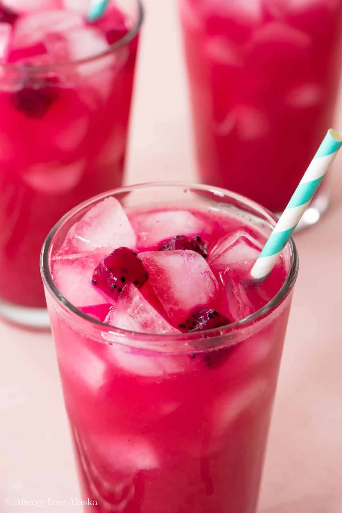 mango dragonfruit lemonade copycat starbucks cold drink recipe