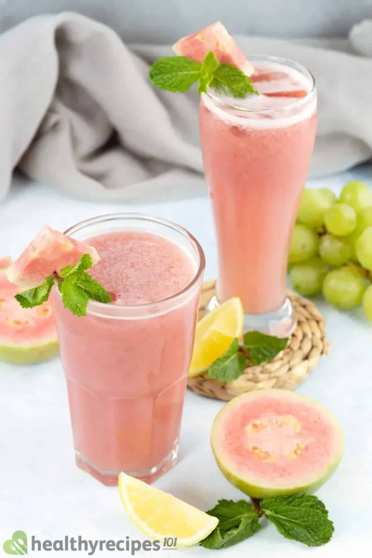 guava juice pink drink recipe
