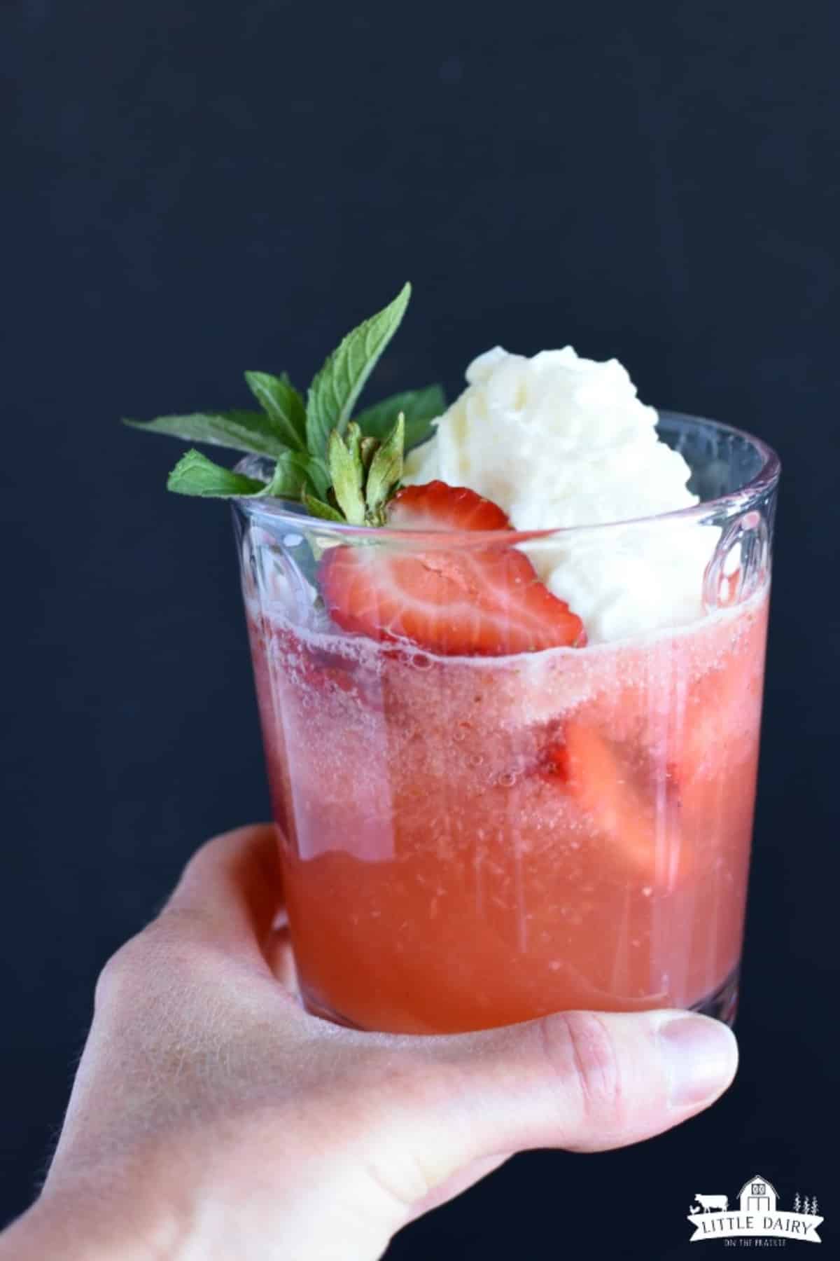 virgin strawberry sangria pink drink recipe