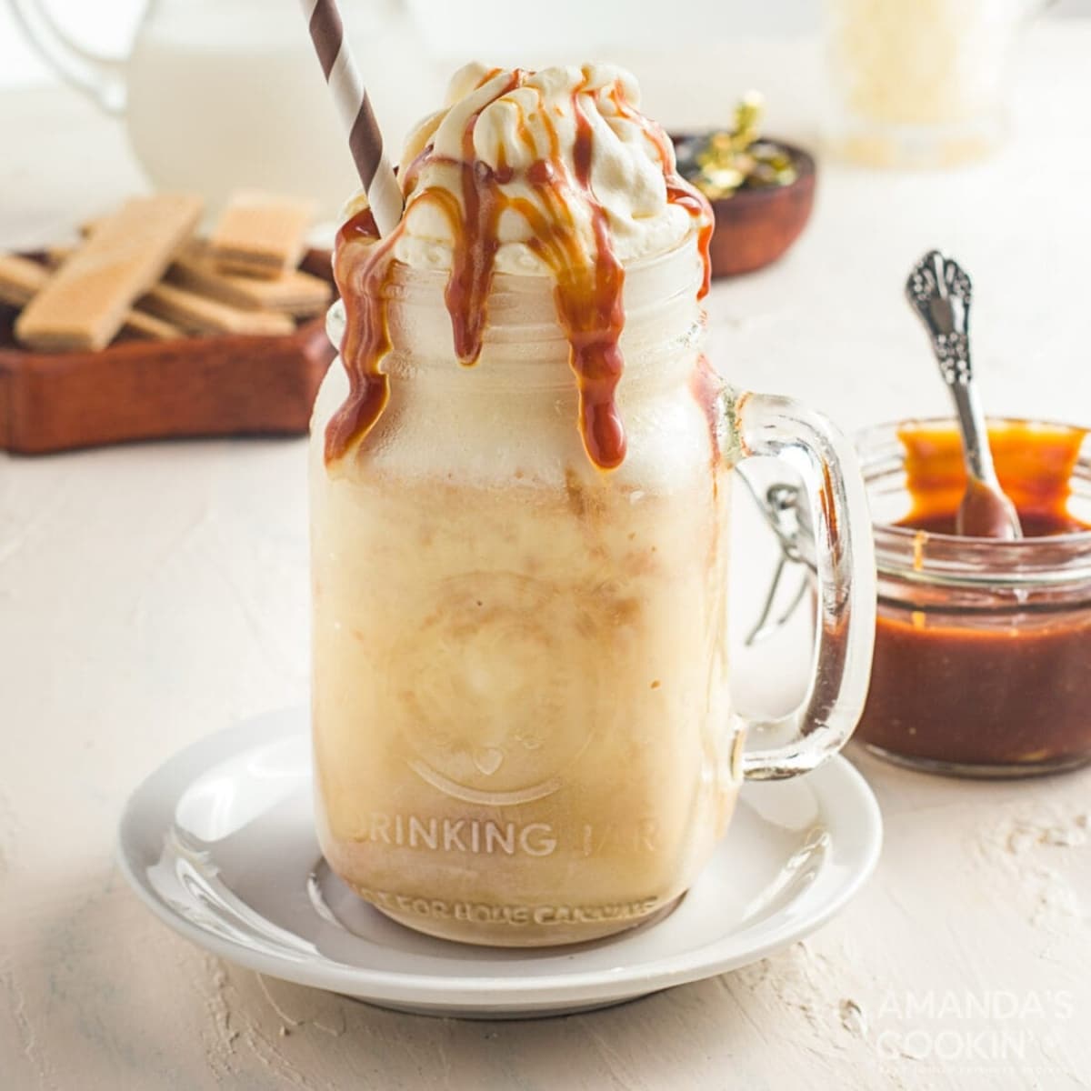 salted caramel milkshake recipe