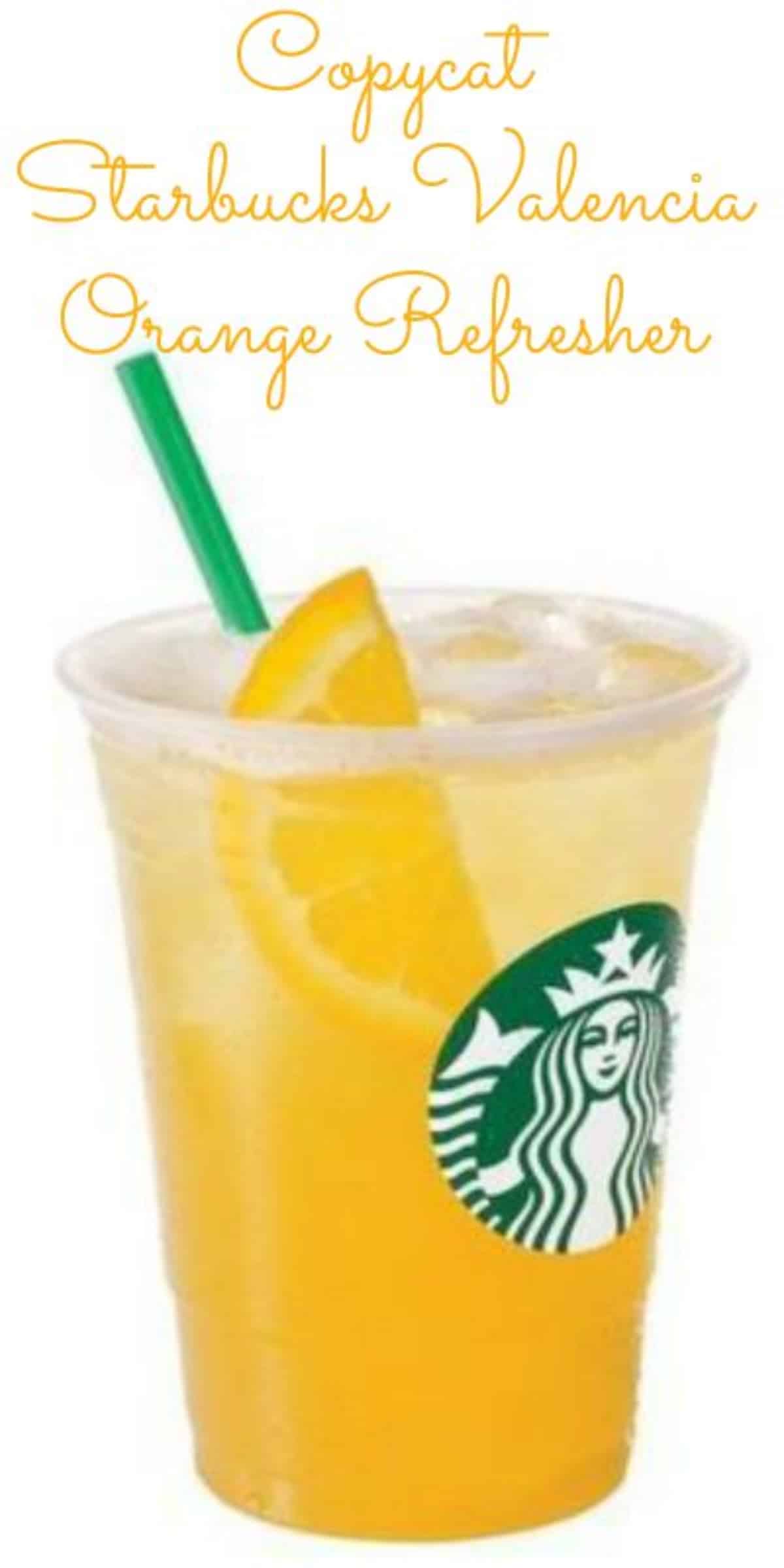 valencia orange refresher copycat recipe