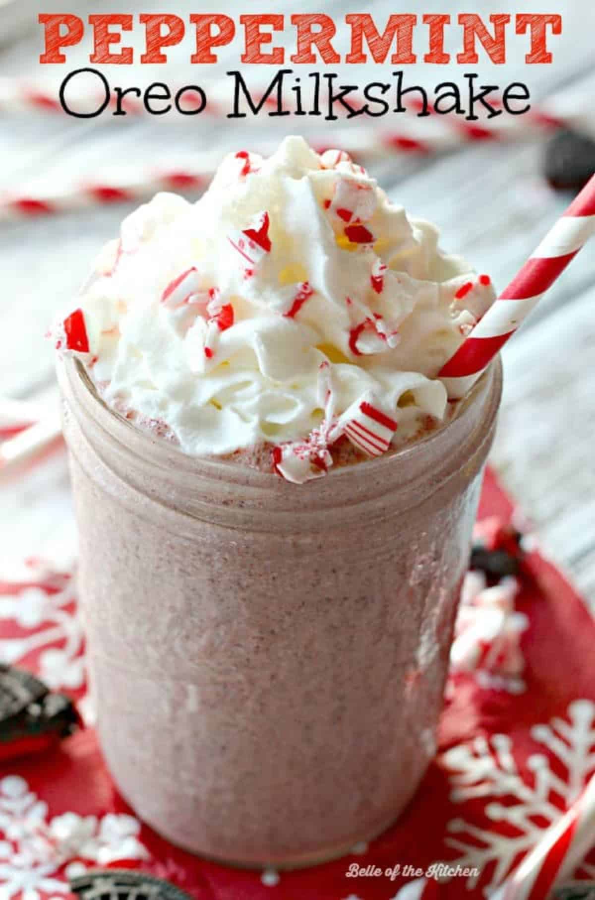 peppermint oreo milkshake recipe