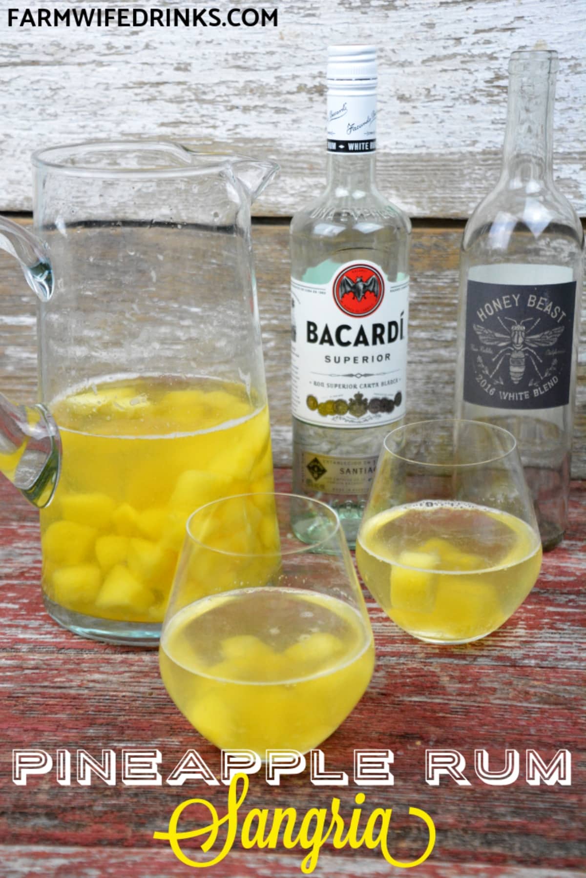 Pineapple Rum Sangria fruity rum drinks