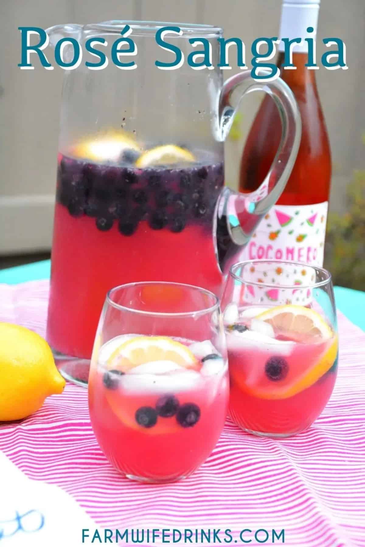 rose spritzer pink drink recipe