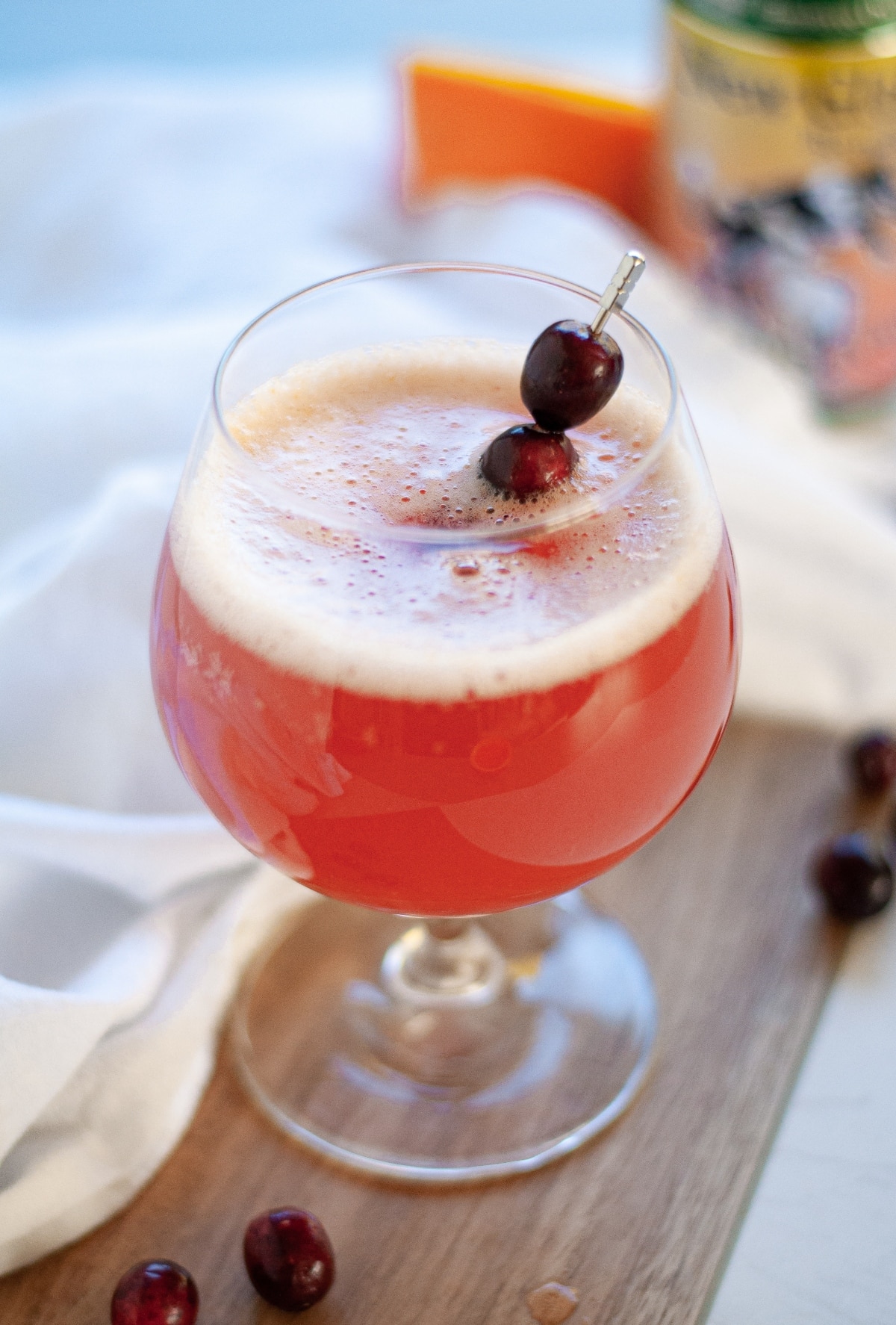 cranberry shandy pink drink recipe