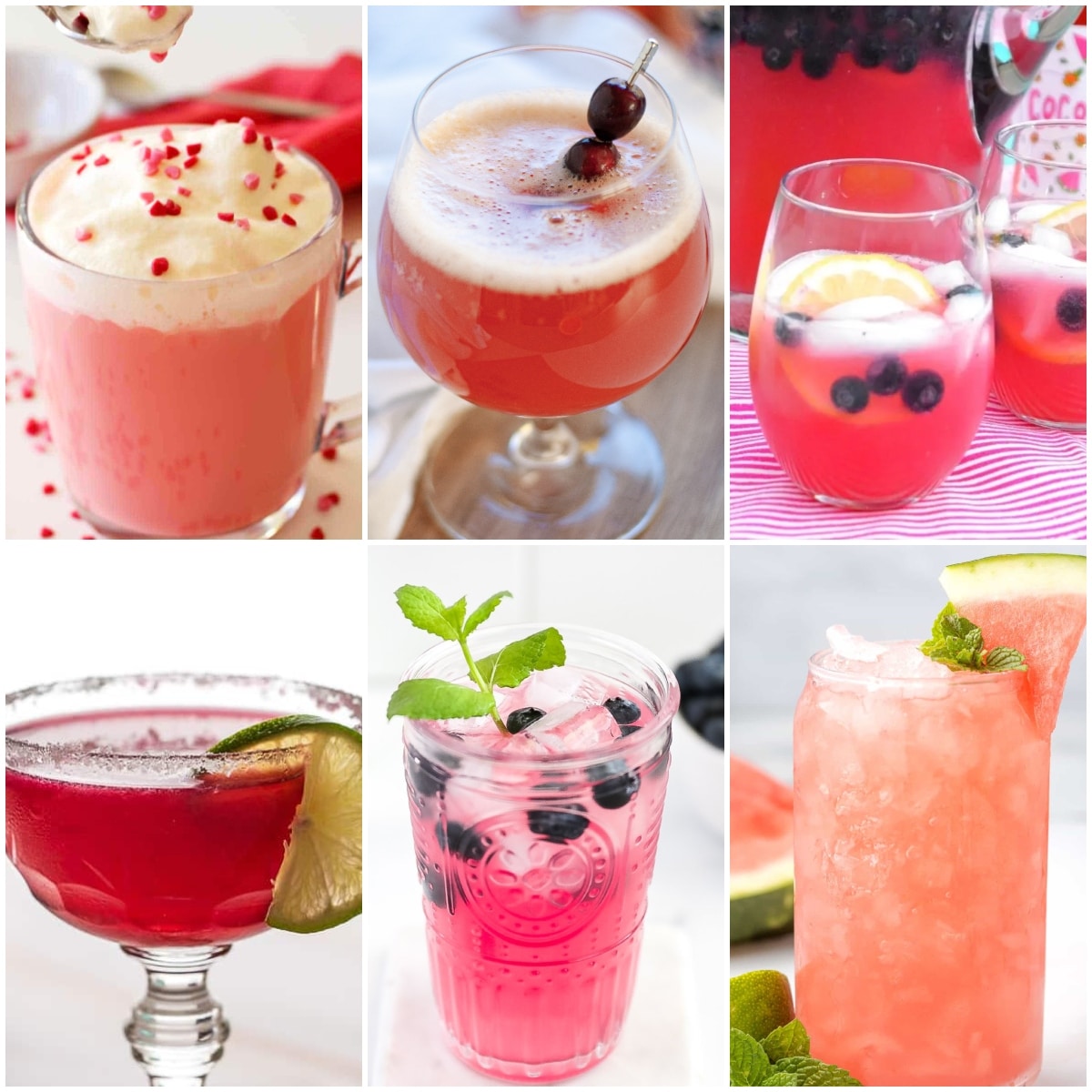 pink drinks for a party