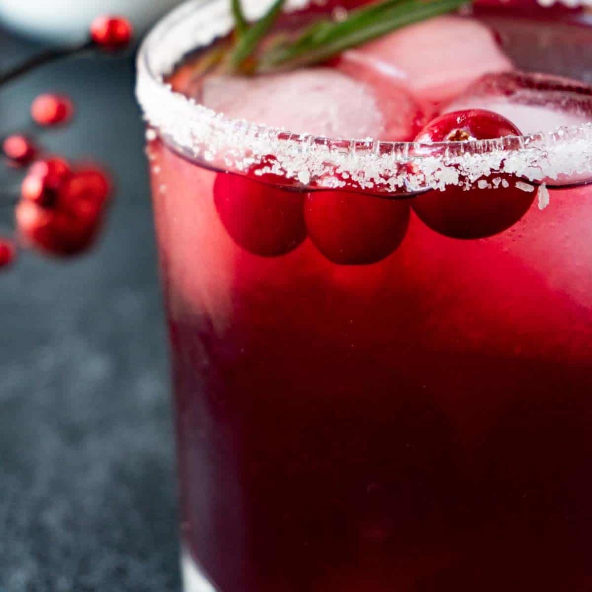 The BEST Cranberry Margarita - Easy and Delicious!