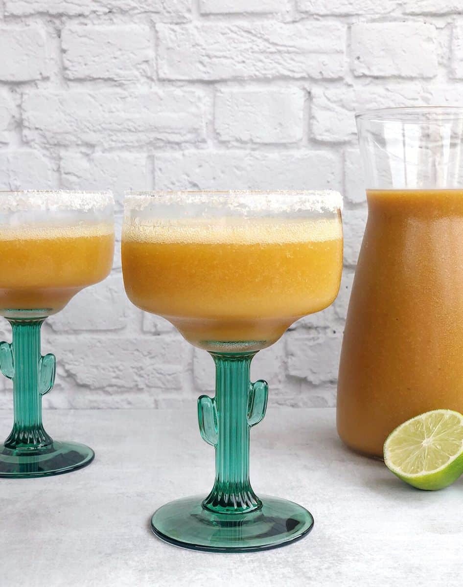 Fresh Peach Margaritas