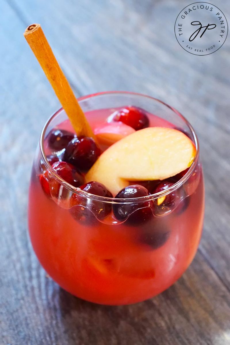 Non Alcoholic Sangria Recipe | The Gracious Pantry | Holiday Drink Ideas