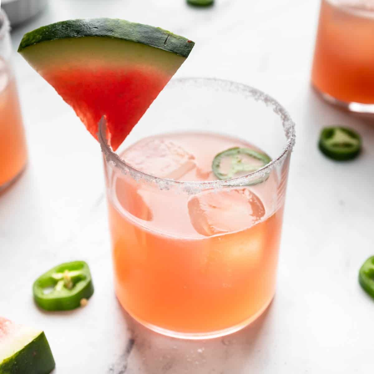 Watermelon Jalapeño Margaritas