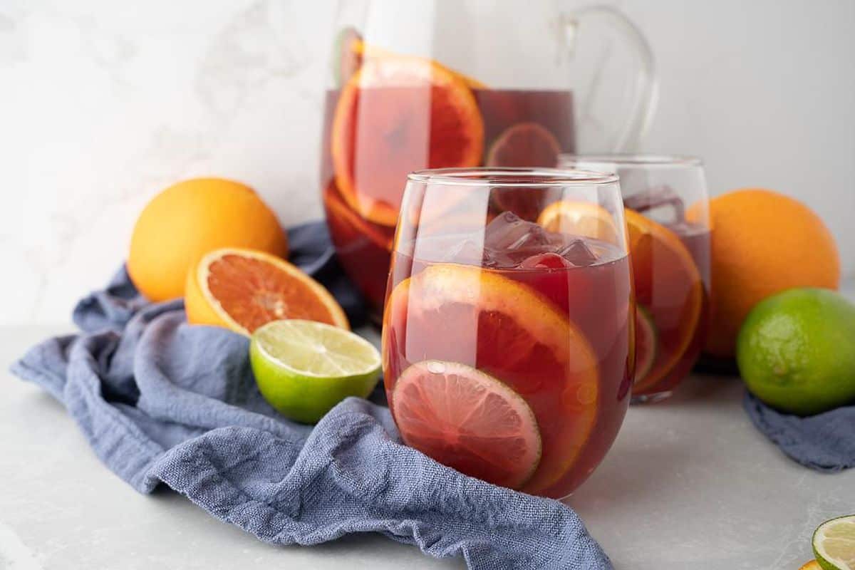 Fruity Rum Red Wine Sangria - Summer Favourite