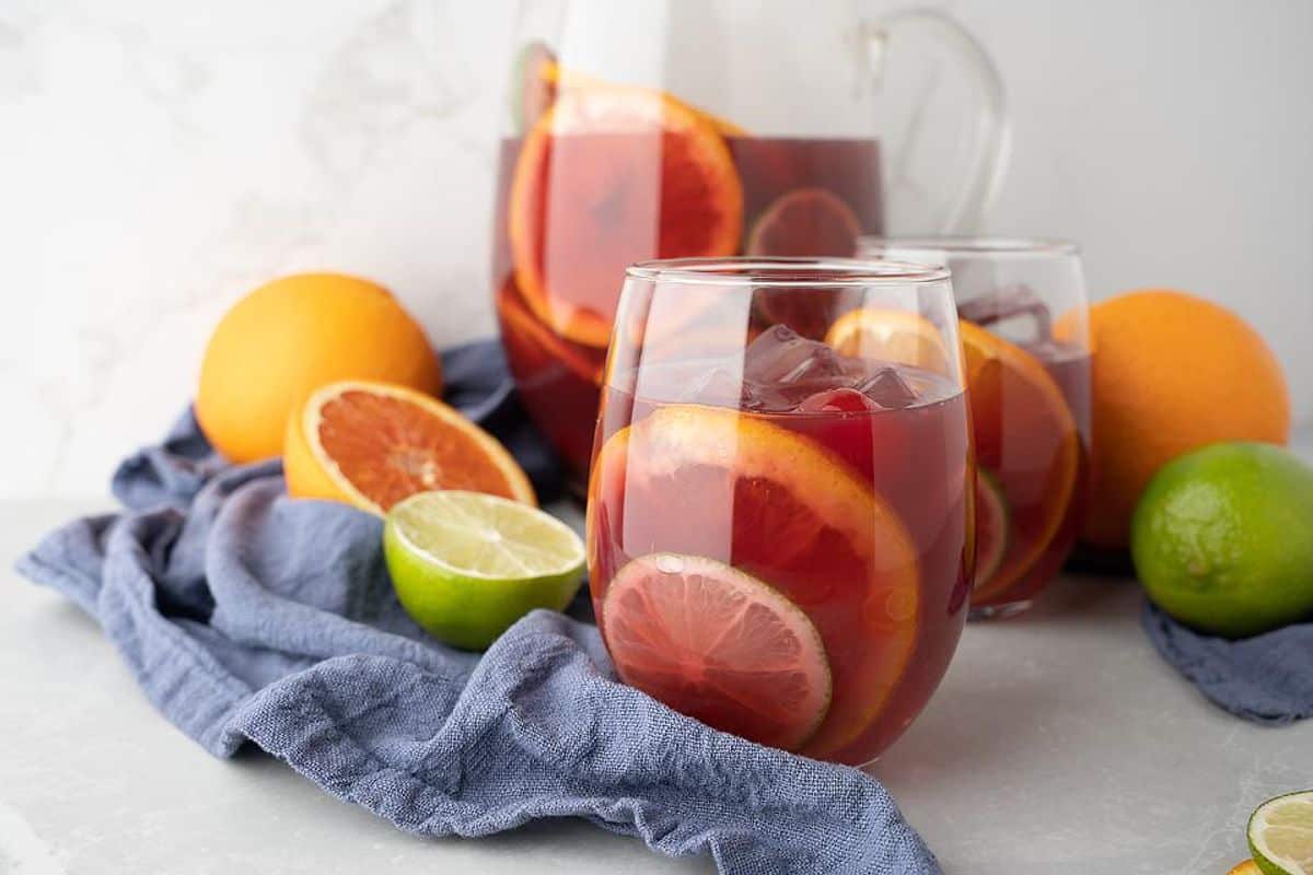 Fruity Rum Red Wine Sangria - Summer Favourite