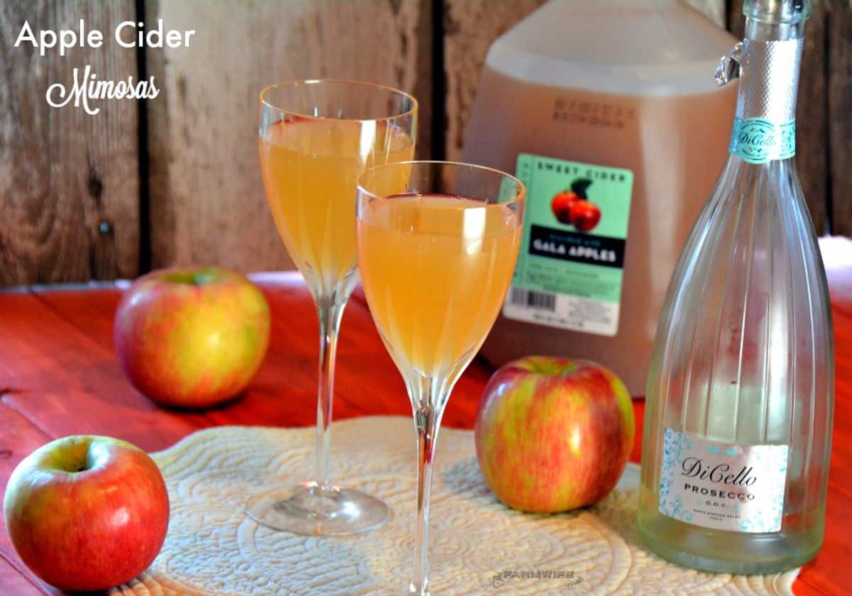 Apple Cider Mimosas