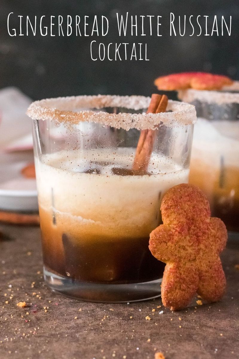 Gingerbread White Russian Cocktail