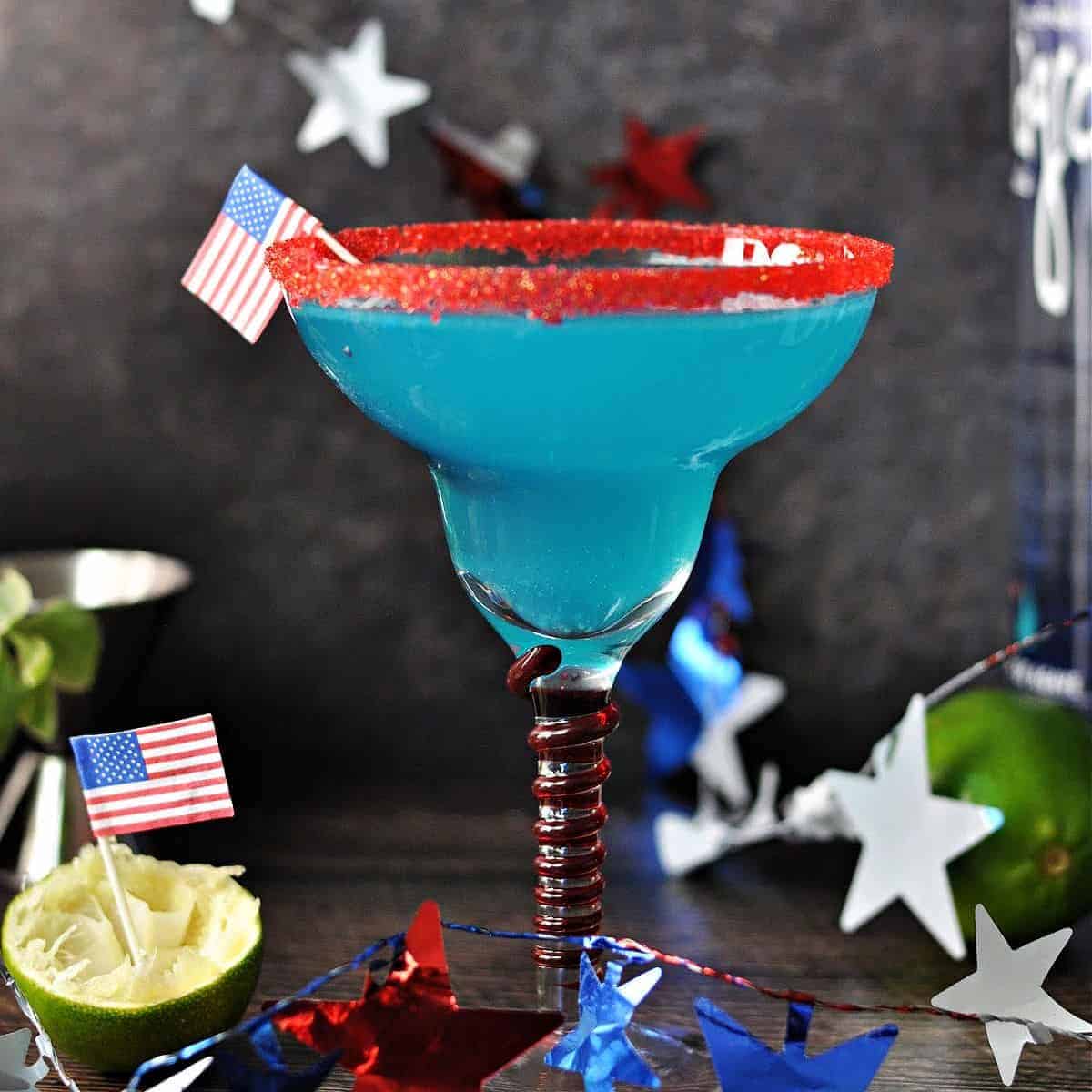 Firecracker Margarita - Blue Curacao & Tequila - Sula and Spice