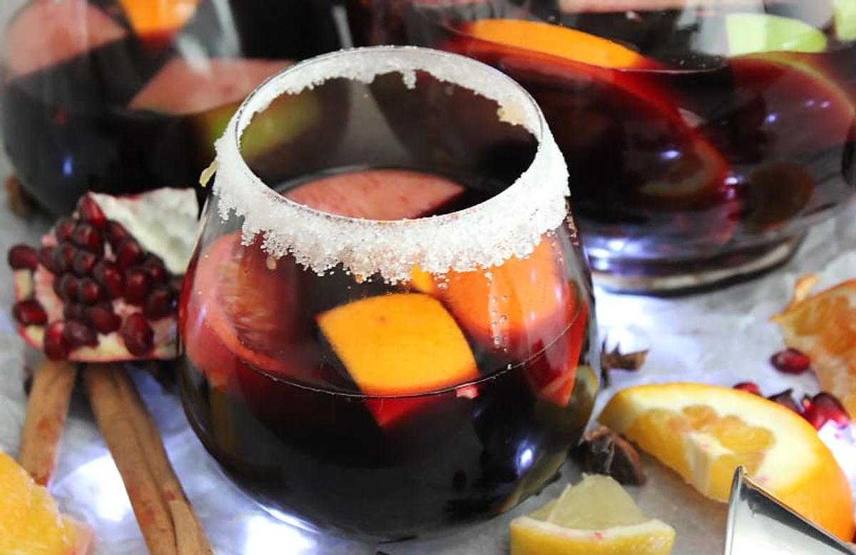 Christmas Red Wine Sangria