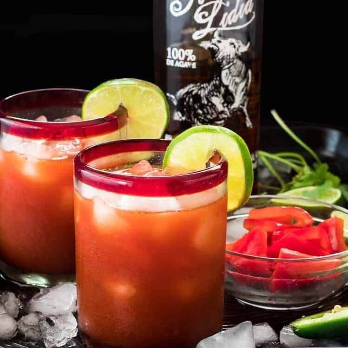 Salsa Sunset: A Savory Margarita