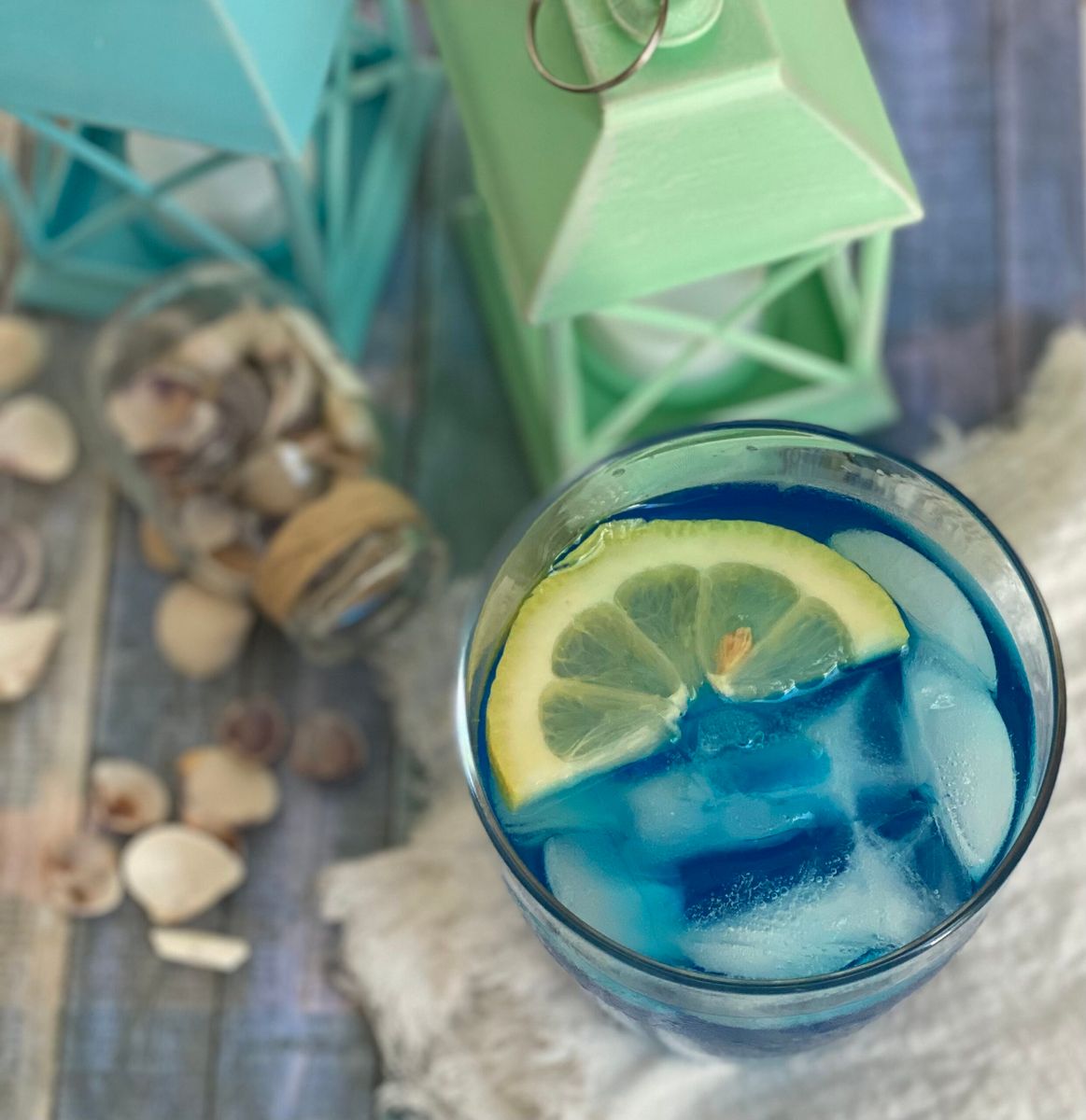 Refreshing Blue Curacao Lemonade Drink - Burnt Apple