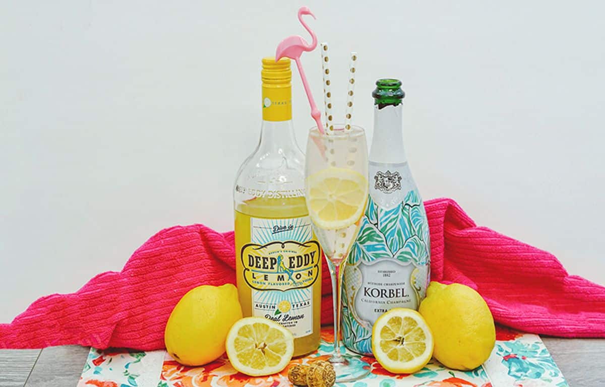 Lemonade Mimosas - Just 3 Ingredients!