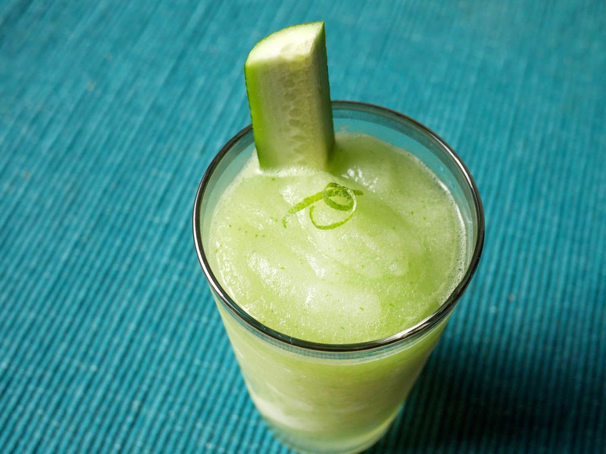 Savory Cucumber and Green Chartreuse Frozen Daiquiri Recipe