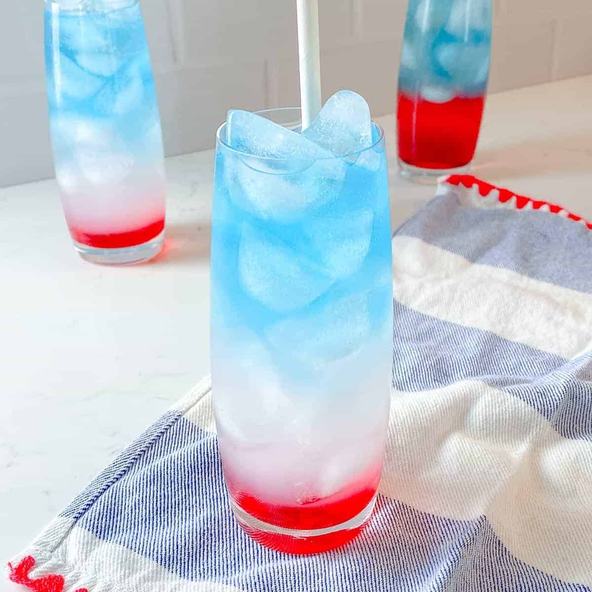 Bomb Pop Drink (Red, White, Blue Cocktail)