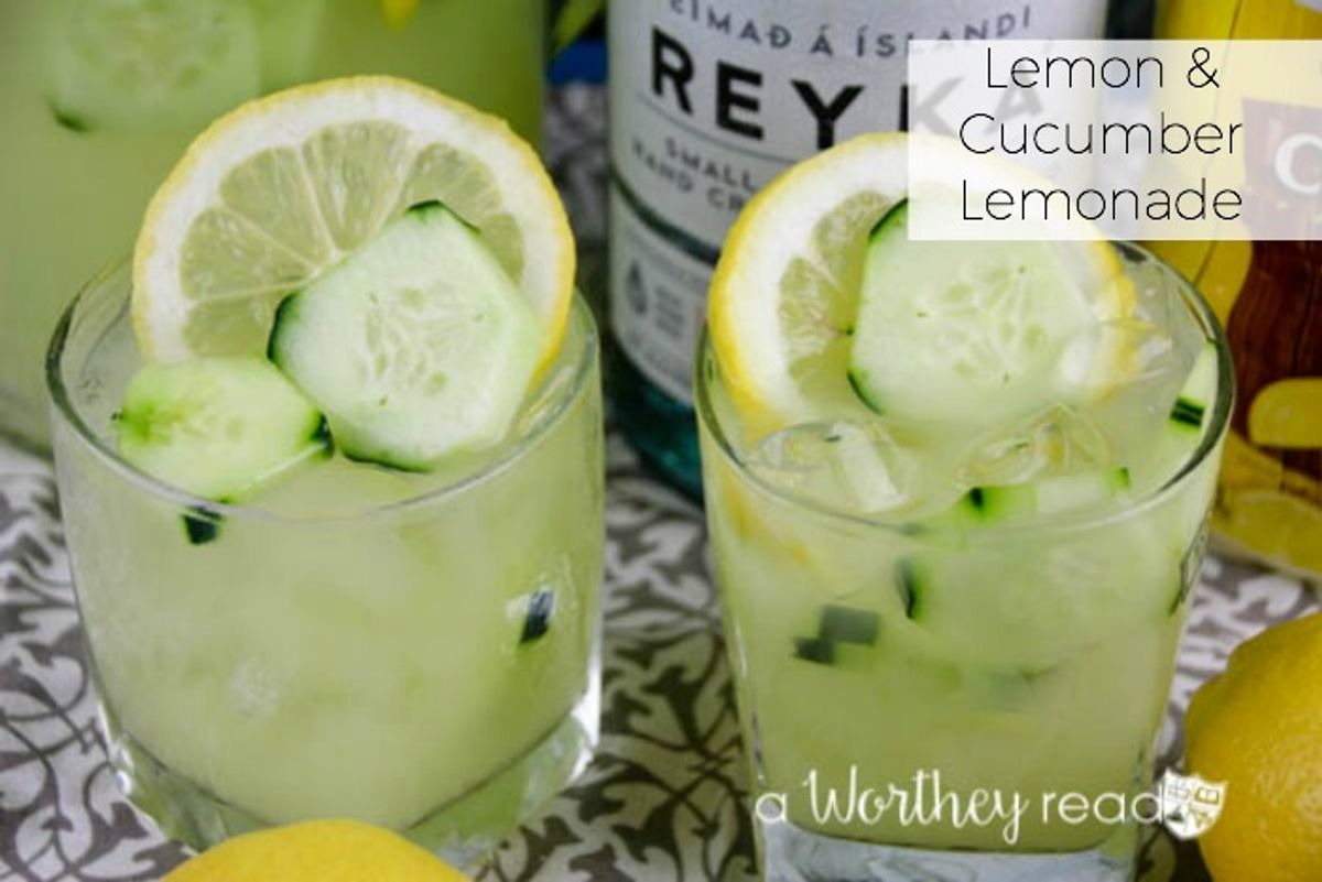 Lemonade Vodka Cocktail - Lemon & Cucumber Lemonade
