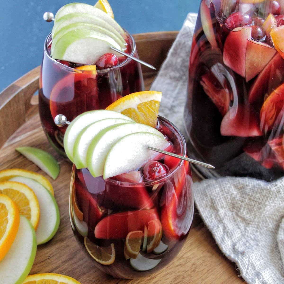 Cabernet Sauvignon Winter Sangria Pitcher