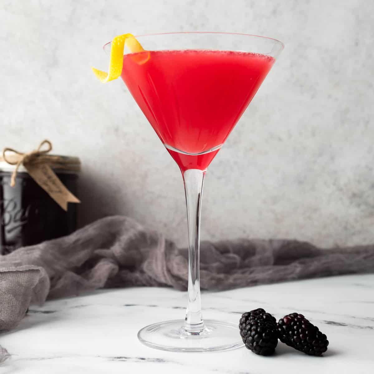 Blackberry Lemon Drop Martini