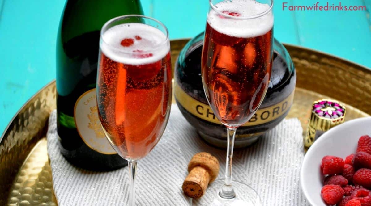 French Mimosas - Chambord and Champagne