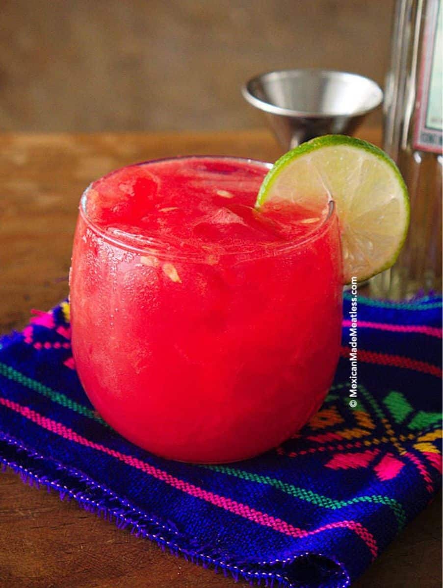 Watermelon And Silver Tequila Cocktail | Mexican Made Meatless™