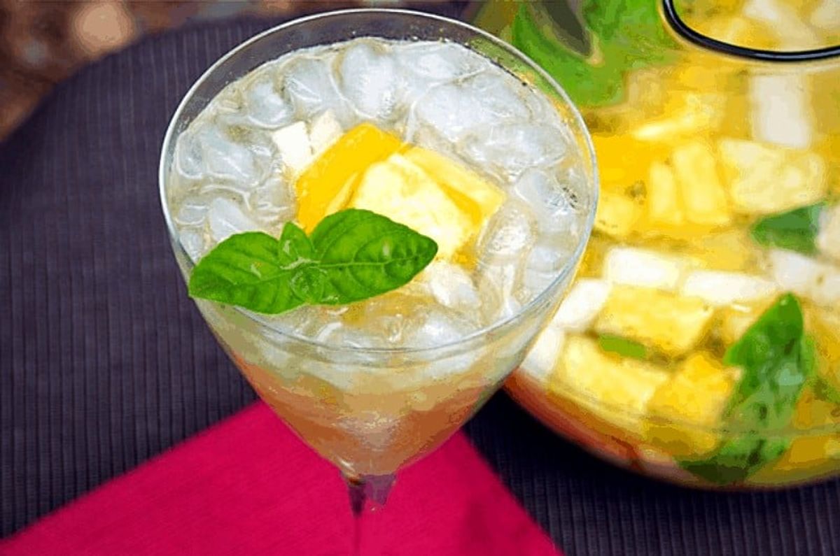 White Wine Sangria Recipe with Fresh Herbs