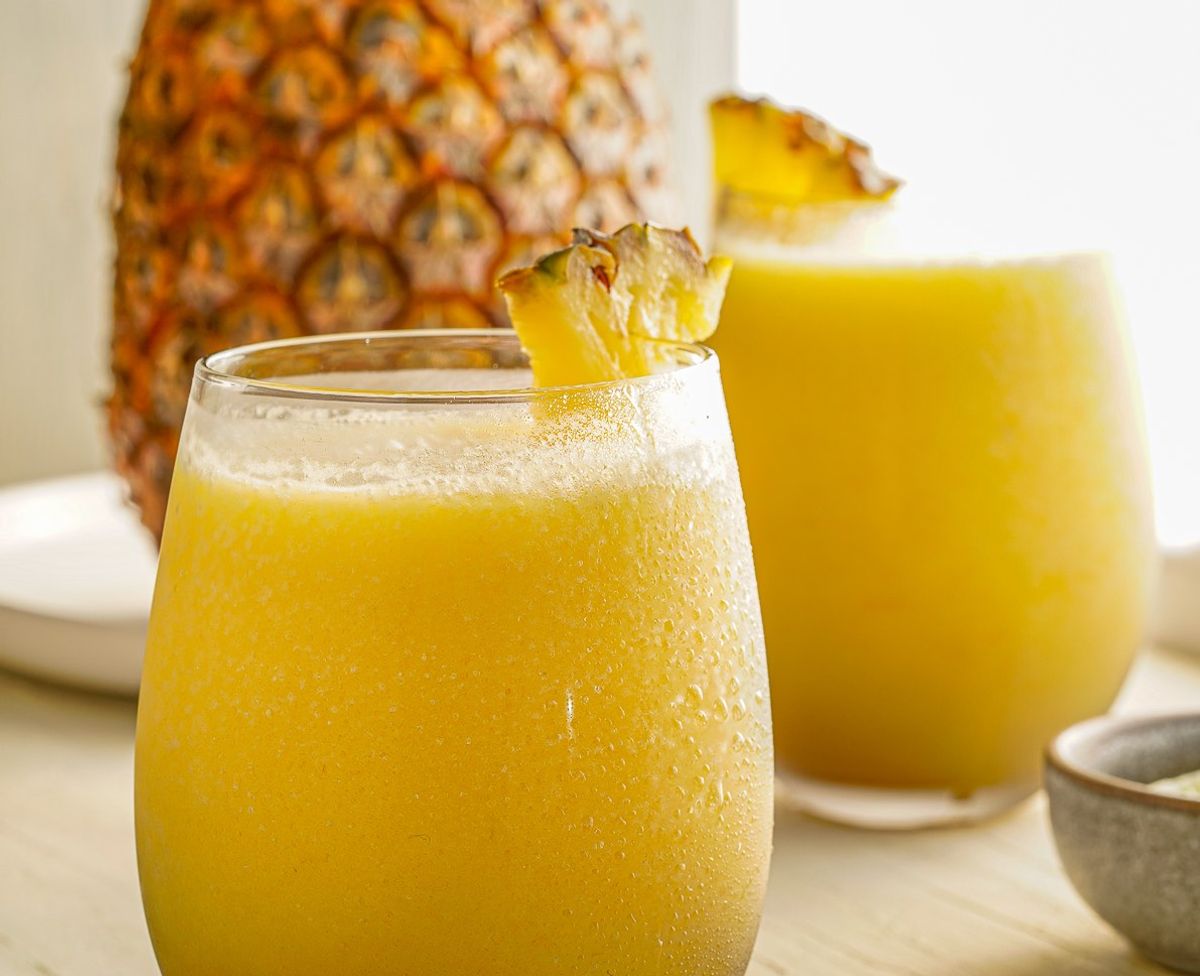 Frozen Pineapple and Mango Mocktail Recipe