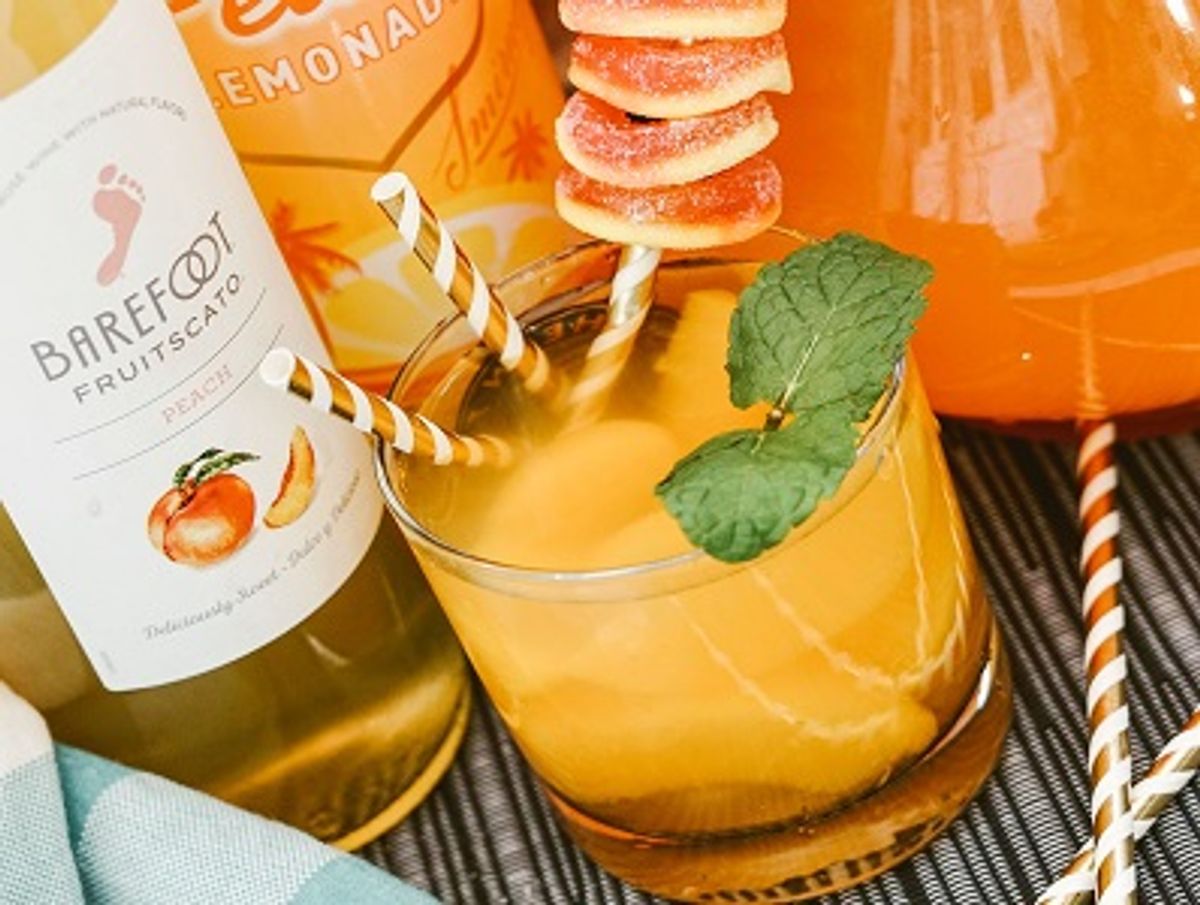 Easy Peach Sangria - Cocktails and Appetizers