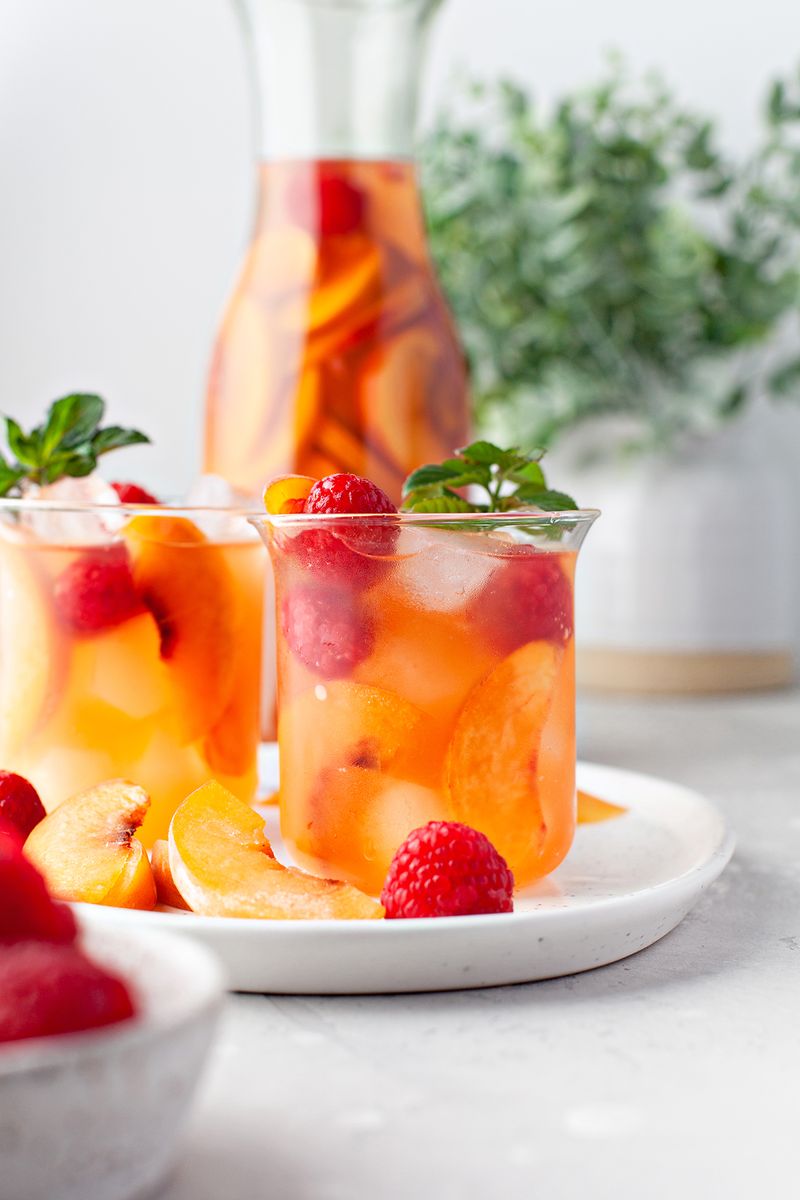Peach Sangria (Easy Peach Cocktail for Summer!) | Good Life Eats