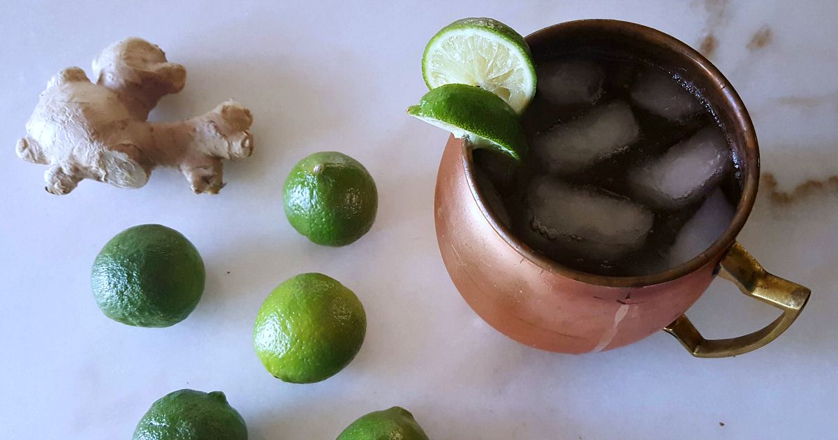 Bourbon Mule Recipe with Ginger and Lime