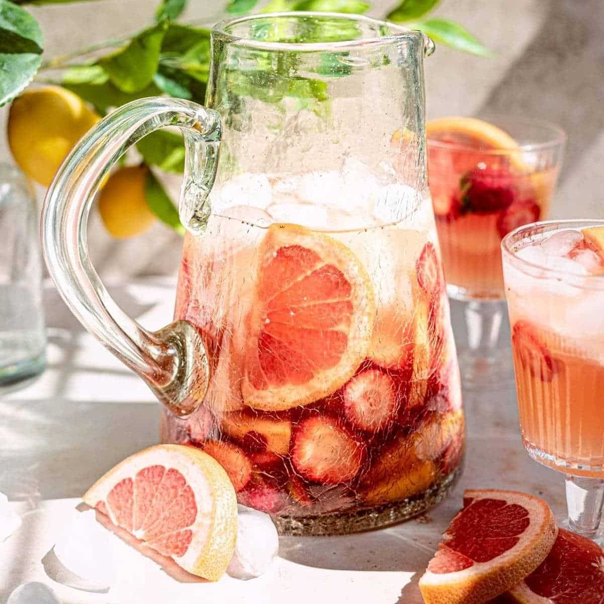 Perfectly Pink Rosé Grapefruit Sangria