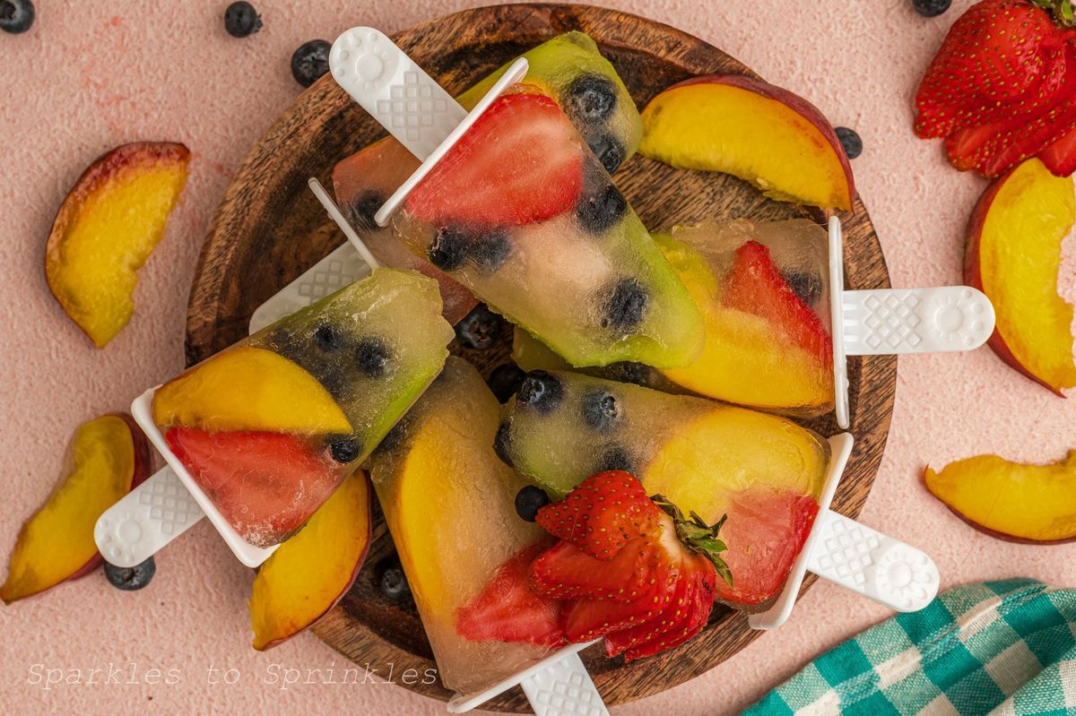 White Sangria Popsicles