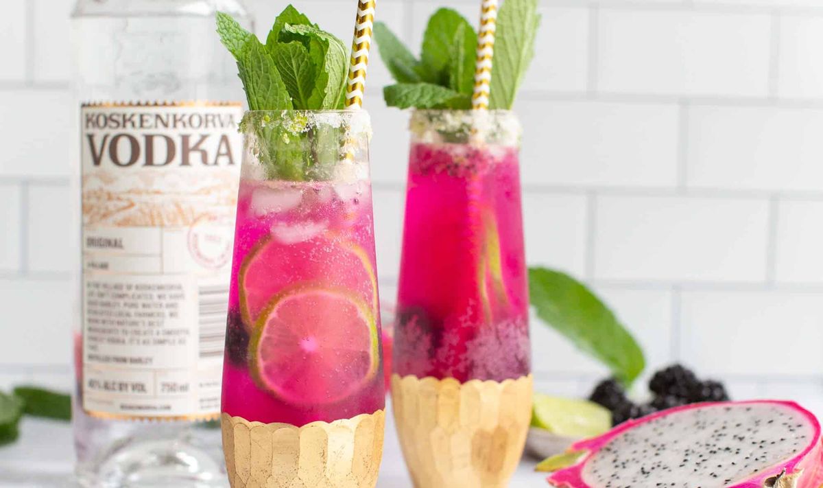 Pink Dragonfruit Cocktail
