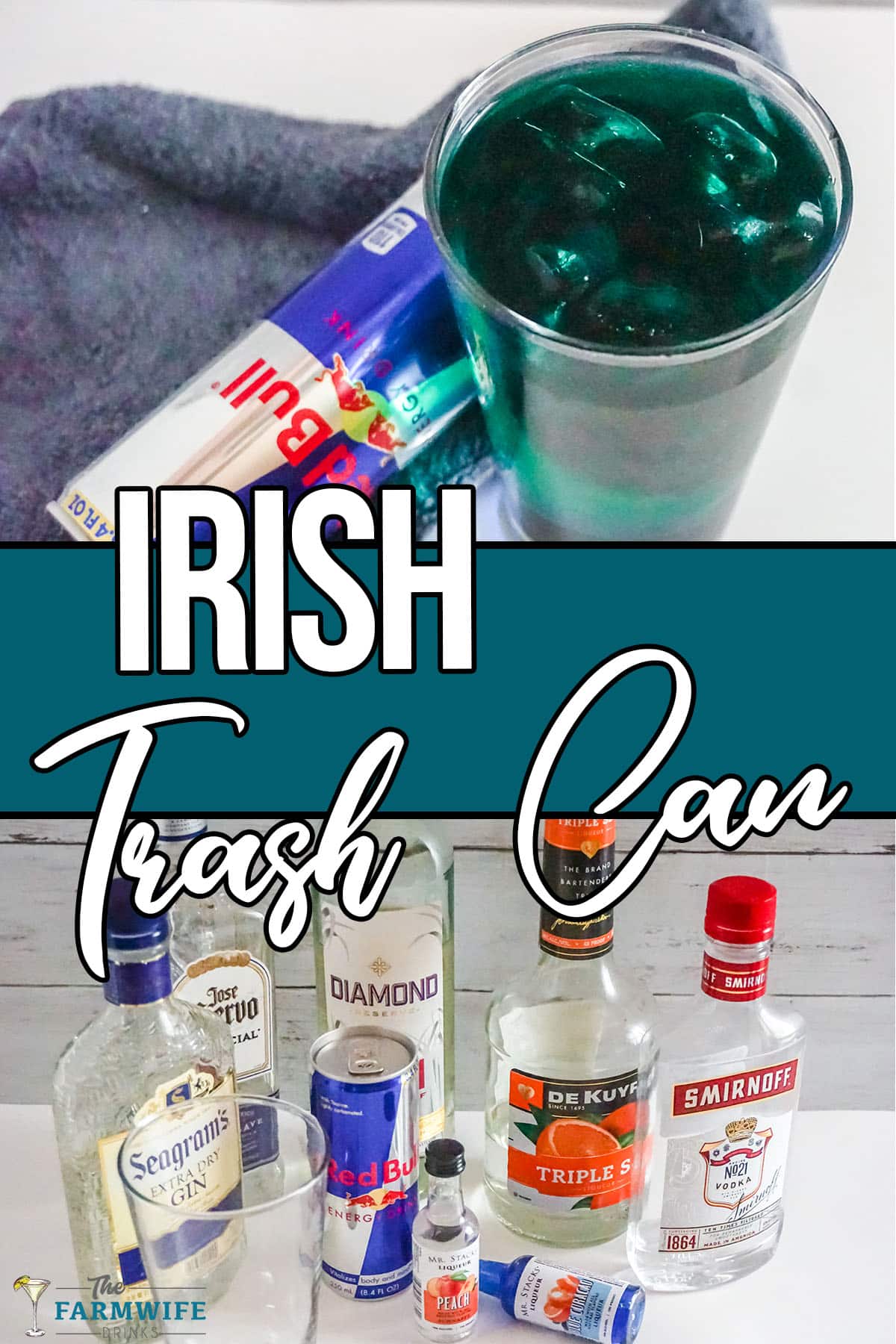 photo collage of irish trash can shot with text which reads irish trash can