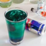 irish trash can shot with red bull and other ingredients